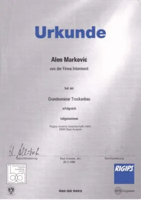 Certifikati - Intermont