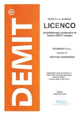 Certifikati - Intermont