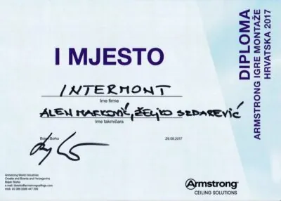 Certifikati - Intermont 